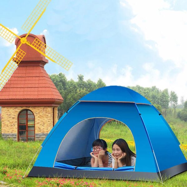 2-3 Person Instant Pop Up Lightweight Camping Tent, Outdoor Easy Set Up Automatic Family Travel Tent,Portable Backpacking Ultralight Waterproof Windproof Anti-UV Sun Shelter Tent
