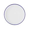 12-Piece Blue Rim Stoneware Dinnerware Set