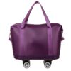 Expandable Luggage Bag With 360° Wheels Extra Large Capacity Wet/Dry Separation Ideal For Business Trips Gym Students And Travel