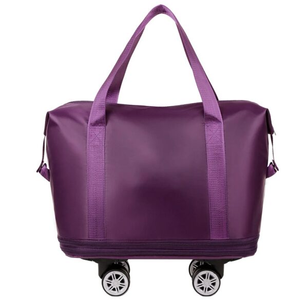 Expandable Luggage Bag With 360° Wheels Extra Large Capacity Wet/Dry Separation Ideal For Business Trips Gym Students And Travel