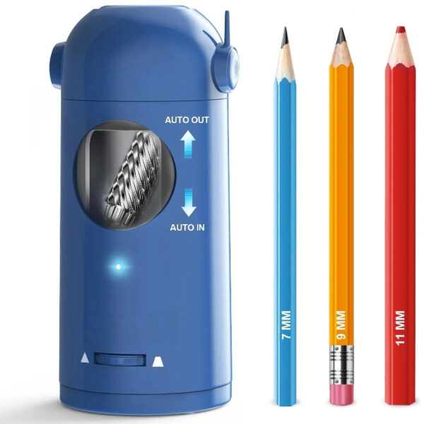AFMAT Electric Pencil Sharpener Rechargeable Hands-Free Purple