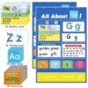 2cef7e75e06c4b1cb6d5b32a012733b7 2pcs Alphabet Learning Pocket Chart, Circle Time Learning Center Alphabet Flash Cards ABC Wall Chart Letter Game for Toddler Kids Homeschool Supplies Preschool Kindergarten Classroom Must Haves
