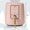 3 Qt Air Fryer with TurboCrisp Technology, White Icing by Drew Barrymore
