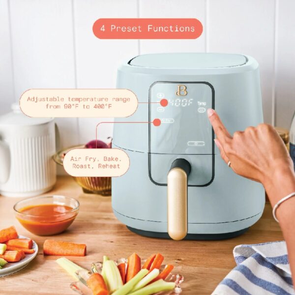 3 Qt Air Fryer with TurboCrisp Technology, White Icing by Drew Barrymore
