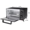4 Slice Countertop Toaster Oven with 3 Settings, includes Baking Rack and Pan, Black, New