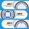 3-in-1 LED Soccer Hockey Bowling Set Indoor/Outdoor Toys, Gifts for 3 4 5 6 7 8+ Years Boy Girl