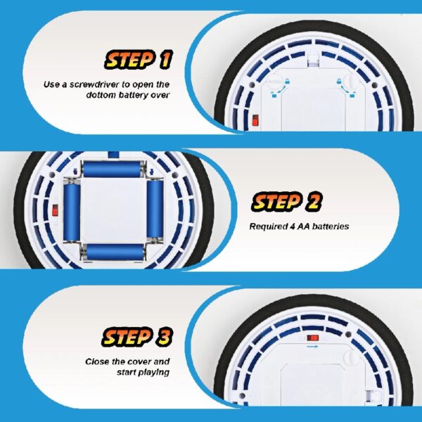 3-in-1 LED Soccer Hockey Bowling Set Indoor/Outdoor Toys, Gifts for 3 4 5 6 7 8+ Years Boy Girl