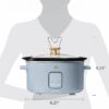 4Qt Slow Cooker with Touch-Activated Display, White Icing by Drew Barrymore
