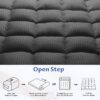 Extra Thick Queen Mattress Topper, Cooling Mattress Pad Cover, 2