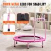 36-Inch Children's Trampoline, Indoor and Outdoor 3FT Compact Trampoline, Collapsible Trampoline with Support Bar, Bouncing Trampoline for Youngsters, Ideal 3+ Year Old Kids' Birthday Present