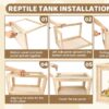 Large Hamster Cages And Habitats, Wooden Chicken Brooder Box, Small Animal Cage, Reptile Tank, Bearded Dragon Tank, 20