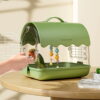 1pc Acrylic Bird Cage With Bird Bag, Parrot Outdoor Ornamental Bird Cage, Can Be Carried Outdoors, Bird Supplies