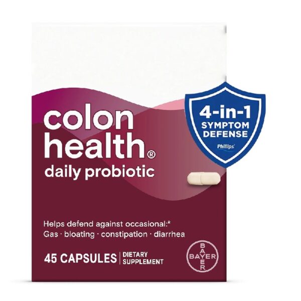 Colon Health Daily Probiotic Capsules, 45 Count