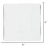 12-Piece Square Clear Glass Dinnerware Set