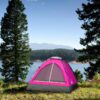 2-Person Dome Tent- Rain Fly & Carry Bag- Easy Set Up-Great for Camping Backpacking Hiking & Outdoor Music Festivals by Wakeman Outdoors (Orange)