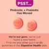 Probiotic + Prebiotic Fiber Gummy, Digestive + Gut Health Supplement for Adults, Peach, 60 Ct
