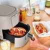 3 Qt Air Fryer with TurboCrisp Technology, White Icing by Drew Barrymore