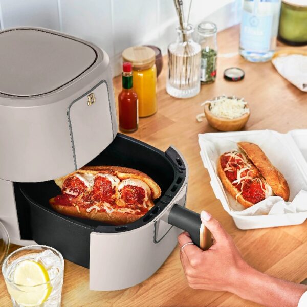 3 Qt Air Fryer with TurboCrisp Technology, White Icing by Drew Barrymore