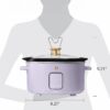 4Qt Slow Cooker with Touch-Activated Display, White Icing by Drew Barrymore