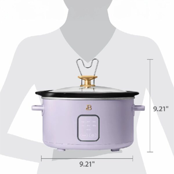 4Qt Slow Cooker with Touch-Activated Display, White Icing by Drew Barrymore