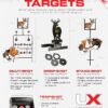 Multi-Shot Air Gun Spinning Target - Includes 80 Paper Targets
