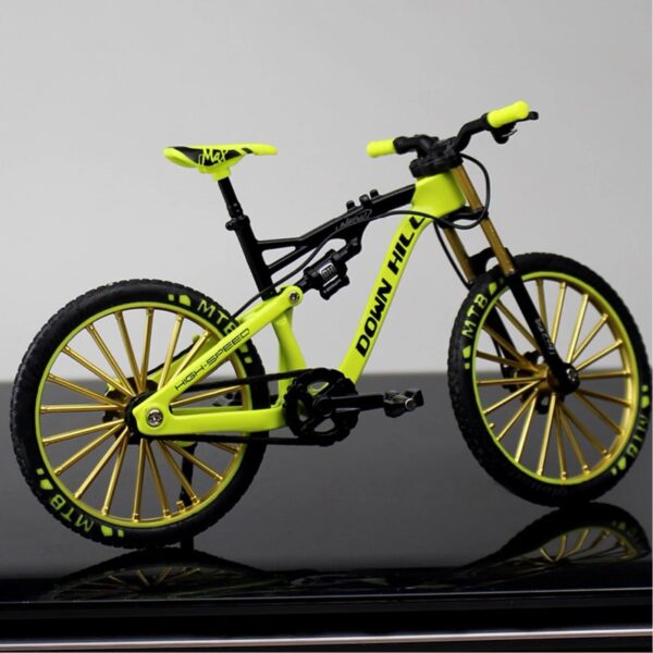 Postuois Bicycle Model 1:10 Scale Realistic Shape Alloy Downhill Mountain Bike Toy Birthday Gift