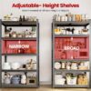 5-Tier Metal Boltless & Adjustable Storage Rack, Blue