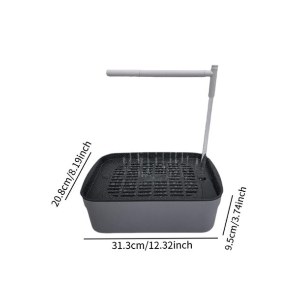 Dualoai Automatic Bird Bath Tub Parakeet Bath for Lovebird Medium Birds African Grey L