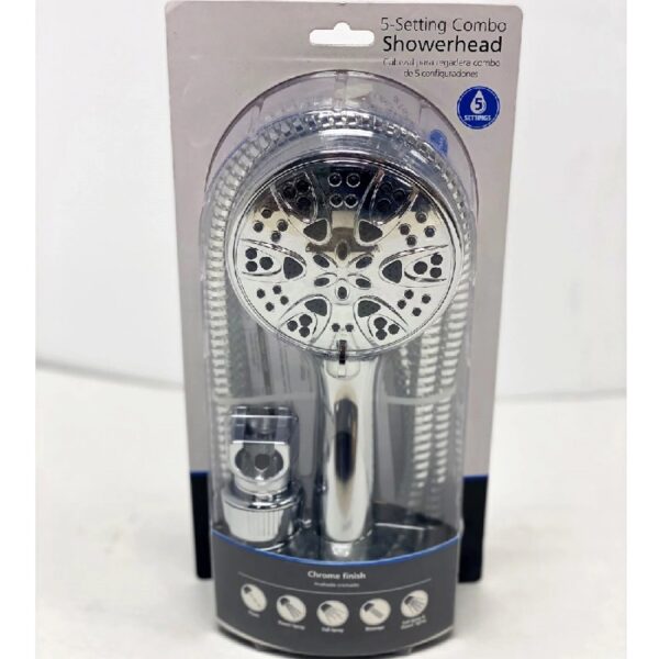 5-Setting Hand Held Shower Head, Chrome