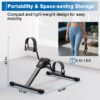 Mini Under Desk Bike Pedal Exerciser, Portable Folding Pedal Exerciser with Adjustable Resistance, Under Desk Bicycle Peddler for Arm and Leg Workout with LCD Monitor & Calorie Tracker