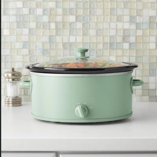 6 Quart Oval Slow Cooker, Stainless Steel Finish, Glass Lid, Model # MS54100112168S