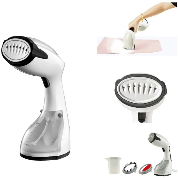 1200W Power Steam Press, Black Trim / White Body
