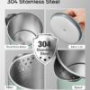Travel Electric Tea Kettle with Auto Shut-Off & Boil Dry Protection, 304 Stainless Steel Mini Portable Water Boiler, 0.8 L Fast Heating Coffee Kettle, Perfect Holiday Gifts Black