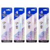 BAZIC 2-In-1 Mechanical Pencil & 4-Fashion Color Pen with Grip, 1.0 mm Bold Point, HB Pencil Lead, 24-Pack