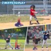 3-in-1 T Ball Set for Kids, 2.5-3.9ft Height Adjustable Tee Ball Stand, Hanging Tee, Pitching Machine, Tball Bat with 6 Balls, Indoor/Outdoor Sport Gifts for Boys & Girls
