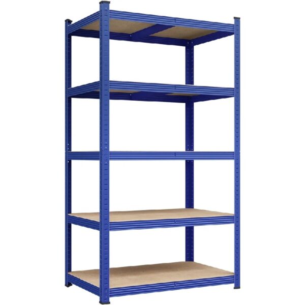 5-Tier Metal Boltless & Adjustable Storage Rack, Blue