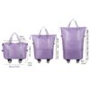 Expandable Luggage Bag With 360° Wheels Extra Large Capacity Wet/Dry Separation Ideal For Business Trips Gym Students And Travel