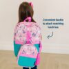 Wildkin Kids Pack-It-All 15 Inch School & Travel Backpack in Pink for Girls, Front strap for attaching Wildkin's Clip-in Lunchbox, Generously sized exterior front pocket (Mermaid Undercover)