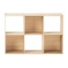 6 Cube Storage Organizer, White