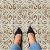 Retro Self Adhesive Vinyl Floor Tile - 20 Tiles/20 Sq. ft., 12 x 12, Slate Flooring Materials