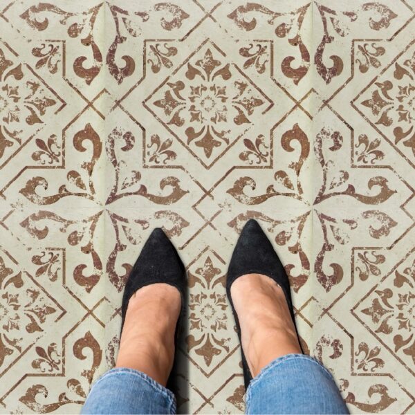 Retro Self Adhesive Vinyl Floor Tile - 20 Tiles/20 Sq. ft., 12 x 12, Slate Flooring Materials