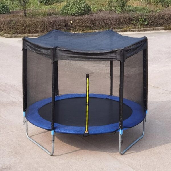 Outdoor Trampoline With Sunshade Cover Mesh And Enhanced For Children Over 3 Years Durable TPE Material For