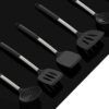 Silicone Cooking Utensils Set - Heat Resistant Stainless Steel Kitchen Utensils, Baking Tools Kitchen Gadgets,Turner, Tongs,Spatula,Spoon,Brush,Whisk,Non-Stick, Dishwasher Safe,BPA FREE (Khaki)