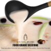 oannao Silicone Cooking Utensils Set - 446°F Heat Resistant Silicone Kitchen Utensils for Cooking,Kitchen Utensil Spatula Set w Wooden Handles,Holder, BPA FREE Gadgets for Non-Stick Cookware (Khaki)