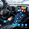 Wireless Carplay Adapter, 2 in 1 Apple CarPlay and Android Auto Adapter Convert Wired to Wireless Dongle for Apple Android,Plug and Play for iOS 10+ & Android 10+, Black
