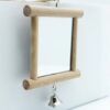 Pet kare - Small and medium-sized parrot toy bird bell birdcage standing mirror stand bar