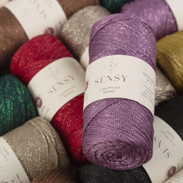 5 Skeins of Sensy Premium 2mm 251 Yards Polyester Rope 100% Polypropylene Cord Macrame Cord 2mm Crochet Bag Cord Macrame Rope Crochet Thread Gift for Knitter (Latte)