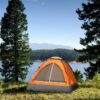 2-Person Dome Tent- Rain Fly & Carry Bag- Easy Set Up-Great for Camping Backpacking Hiking & Outdoor Music Festivals by Wakeman Outdoors (Orange)