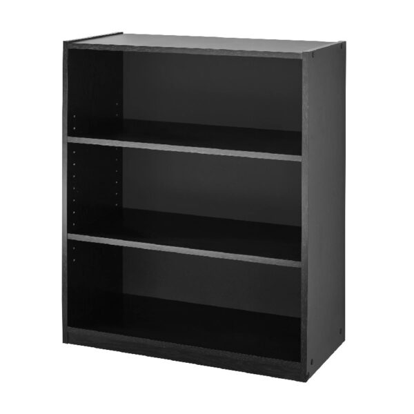 3-Shelf Bookcase with Adjustable Shelves, White