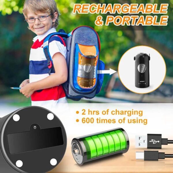 AFMAT Electric Pencil Sharpener Rechargeable Hands-Free Purple